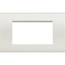 BTICINO LIGHT PLACCA 4 POSTI BIANCO N4804LB