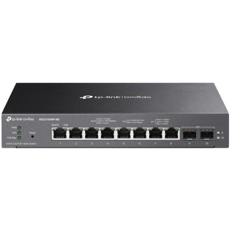 Omada Switch Smart 8 Porte 2.5GBASE-T PoE+, 2 Porte 10GE SFP+ - SG2210XMP-M2