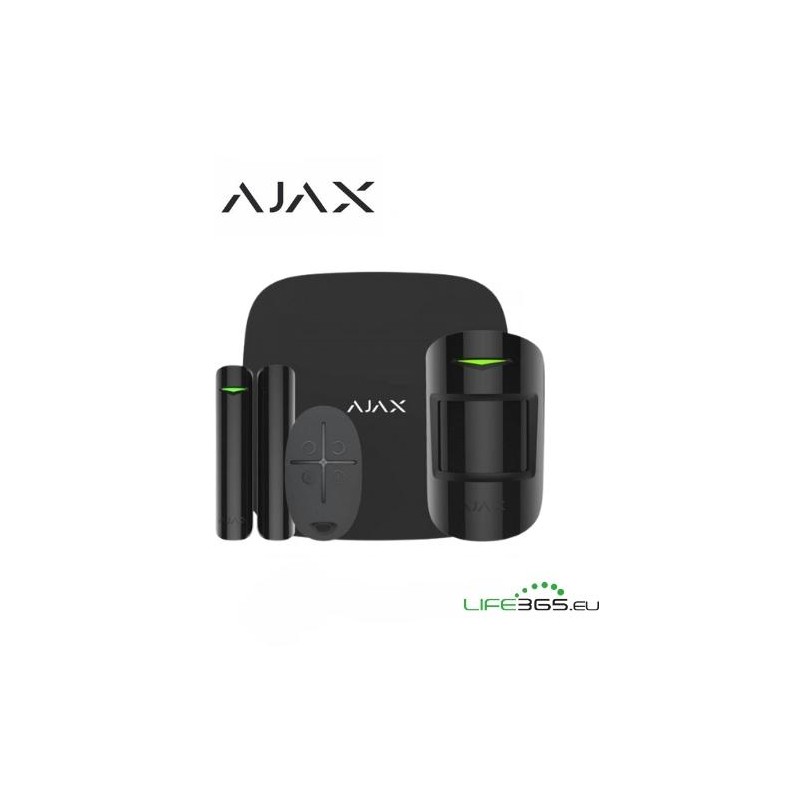 Ajax Kit di base 4G (StarterKit 4G) nero + SIM AJAX DA  ATTIVARE INCLUSA
