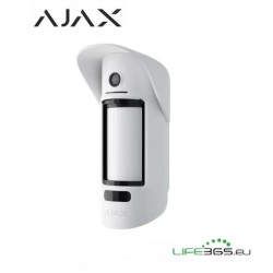 Ajax Sensore di movimento da esterno con fotocamera (MotionCam) da esterno bianc