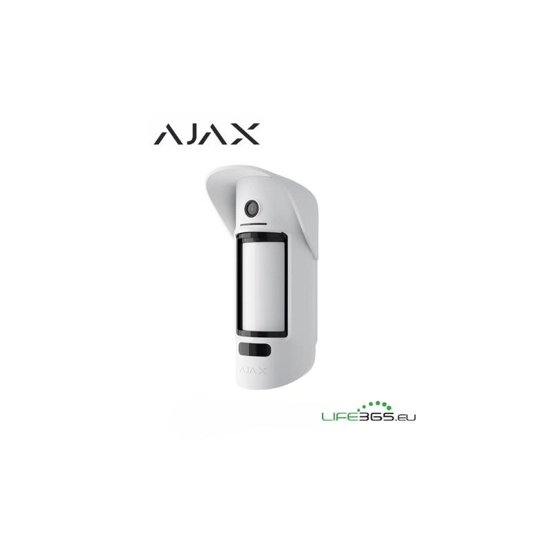 Ajax MotionCam da esterno con foto su richiesta (PhOD Jeweller) bianco