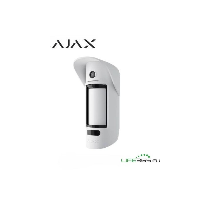 Ajax MotionCam da esterno con foto su richiesta (PhOD Jeweller) bianco