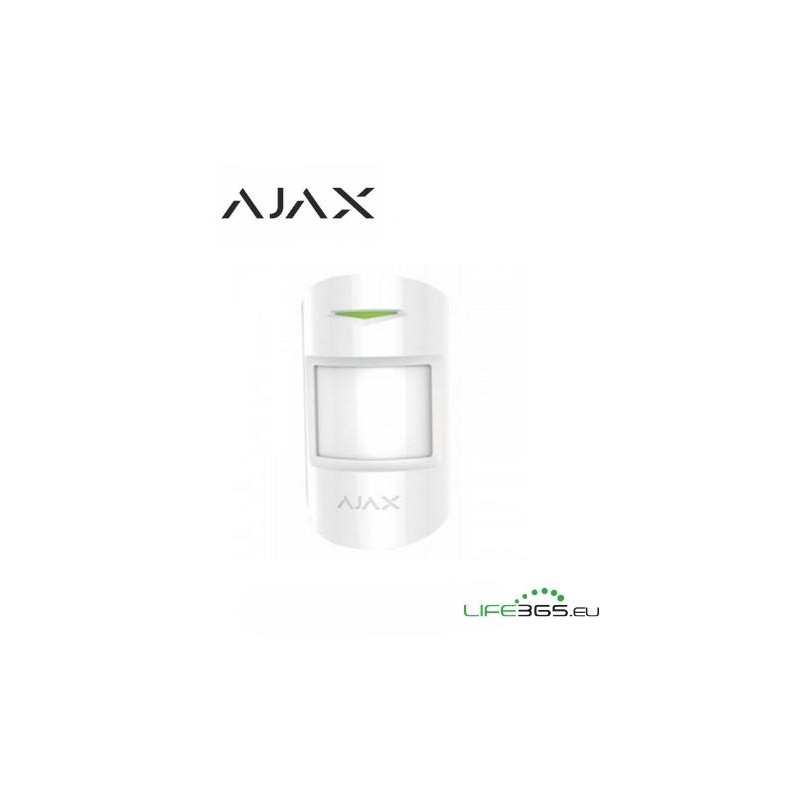 Ajax CombiProtect Rilevatore di Movimento e Rottura Vetro Pet Immune bianco