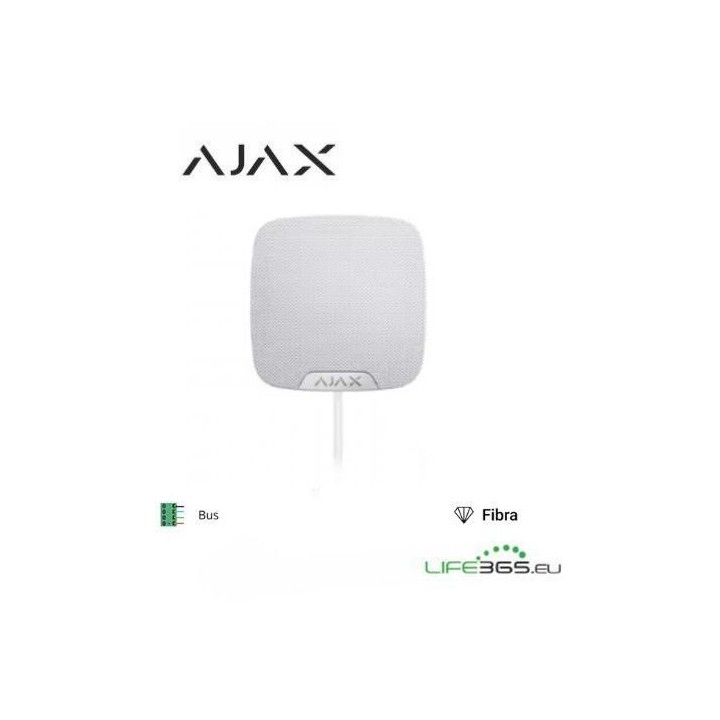 Ajax Superior HomeSiren Fibra white - Sirena da interno bianca