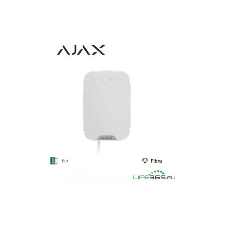 Ajax Superior Keypad Fibra white - Tastiera per interni cablata Bianca		