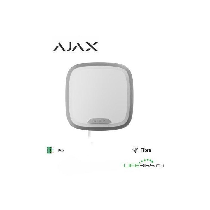 Ajax Superior StreetSiren Fibra white -Sirena cablata per interno/esterno Bianca