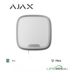 Ajax Superior StreetSiren Plus Fibra - Sirena cablata per interno/esterno bianca