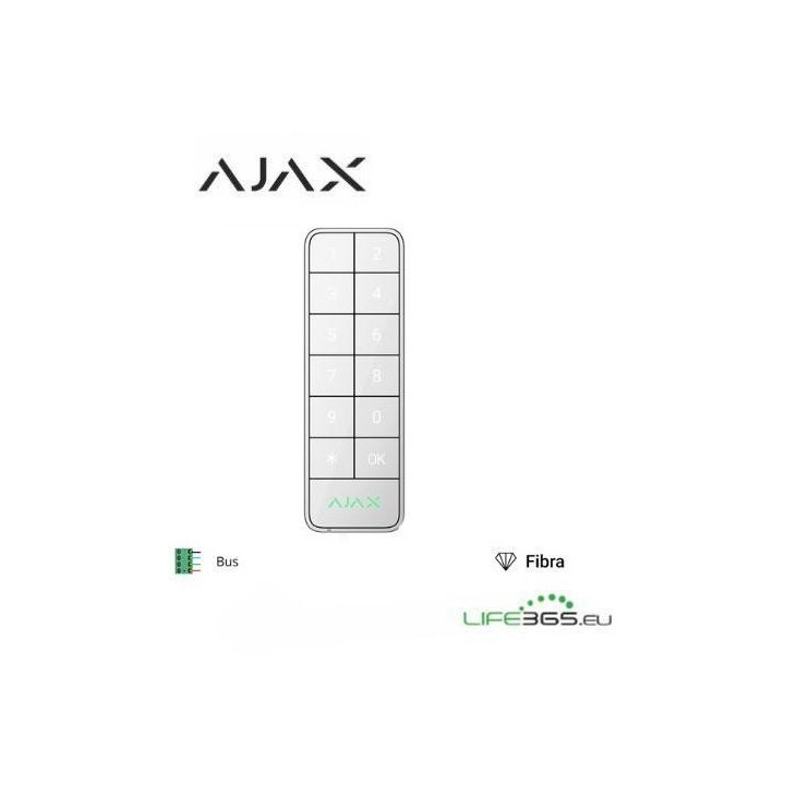 Ajax Superior Keypad Outdoor Fibra - Tastiera cablata outdoor bianco