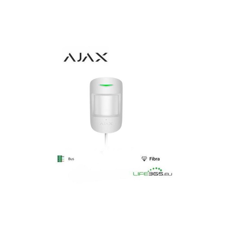 Ajax Superior MotionProtect Fibra Bianco - Rilevatore Movimento Indoor Bianco