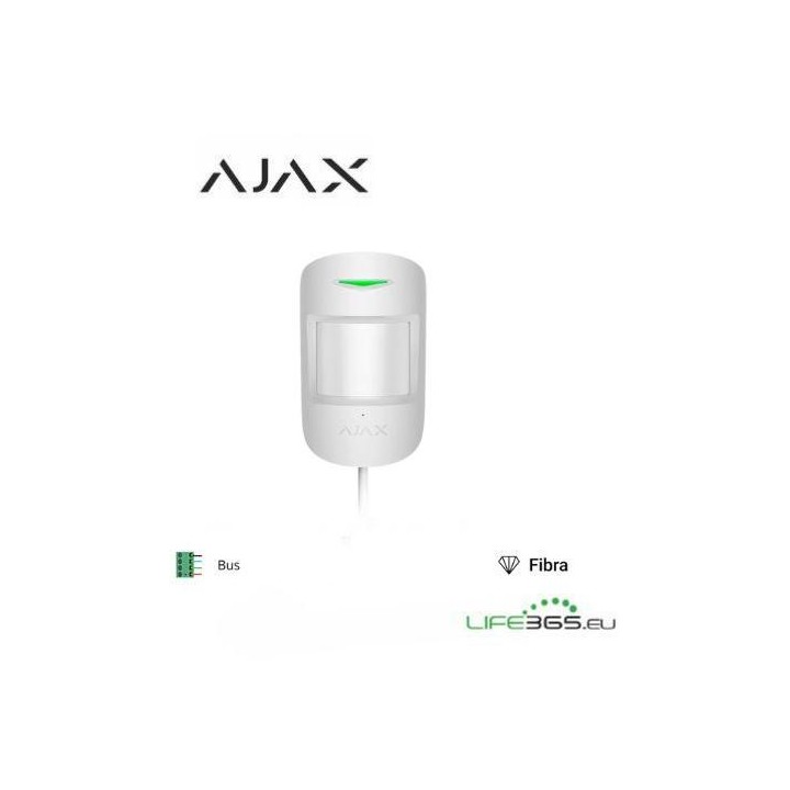 Ajax Superior MotionProtect Fibra Bianco - Rilevatore Movimento Indoor Bianco