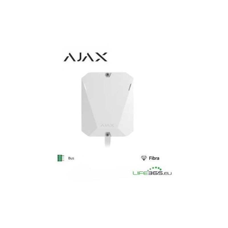 Ajax Superior MultiTransmitter Fibra white - Modulo cablato per integrare rilev