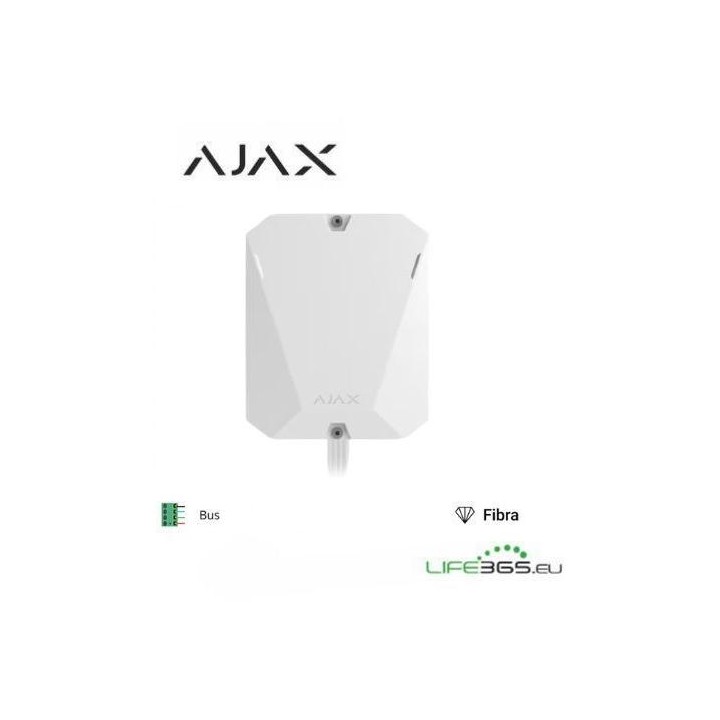 Ajax Superior MultiTransmitter Fibra white - Modulo cablato per integrare rilev