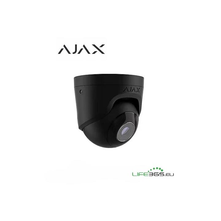 Ajax Telecamera Dome IP PoE (TurretCam) (5 Mp/2.8 mm) nero