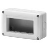 GW27004 CONTENITORE STAGNO  4 POSTO - GRIGIO RAL  - IP40 per APPARECCHI SYSTEM gewiss