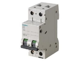 5SL62..7  Magnetotermico  2P C 6KA  GAMMA da 6amp a 63amp  Mod Din Siemens  230/400v NON ACCESSORIABILE