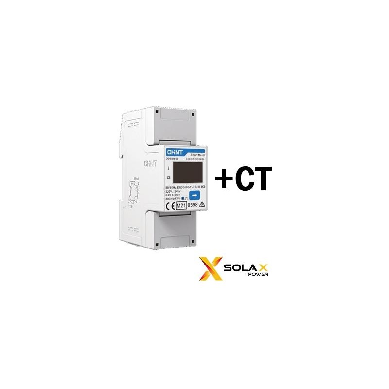 DDSU666-D-CT - Solax Meter Contatore di Energia monofase CHINT + CT