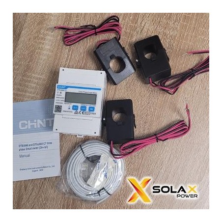 DTSU666-D-CT - Solax Meter Contatore di Energia trifase CHINT + CT