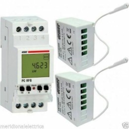 KIT CONFIGURATO CENTRALINA+2 ATTUATORI REMOTI RF VEMER VE737300 wirelessPCRF8