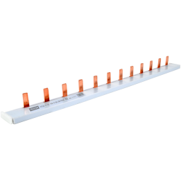 PETTINE  di collegamento per dispositivi modulari 1 mod. 1 fase 10mm²  21,5cm  TRACON