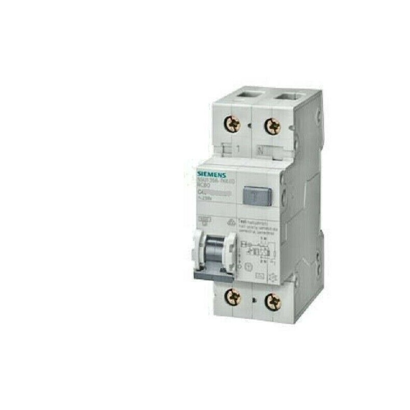 5SU1656-7KK.. Magnetotermico Differenziale 6KA 1P+N TIPO   A   300mA (0,3A)  ( STOCK PROMO ) siemens