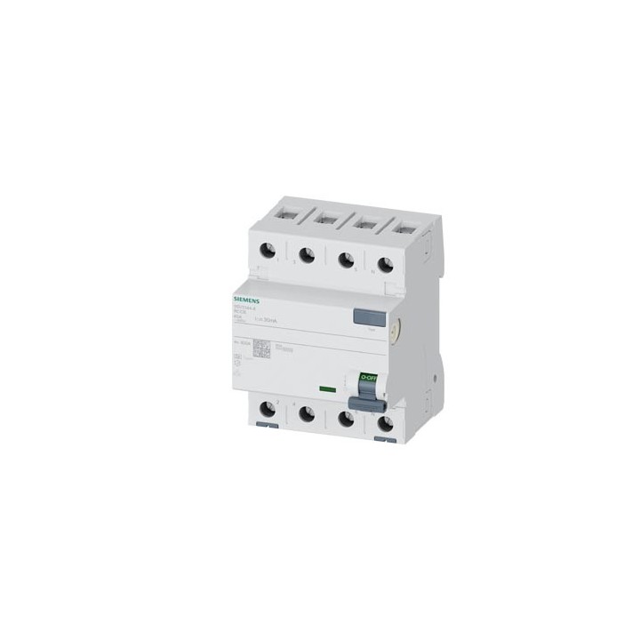 ( PROMO) Interruttore differenziale 5SV3344-6  Tipo A ,  4 Poli  40Amp,  30 mA 400 V 10KA
