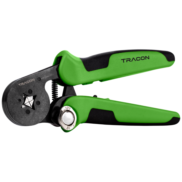 PINZA CRIMPATURA   QUADRATO  per terminali a tubetto 0,25-16 mm  TRACON 9039-1016