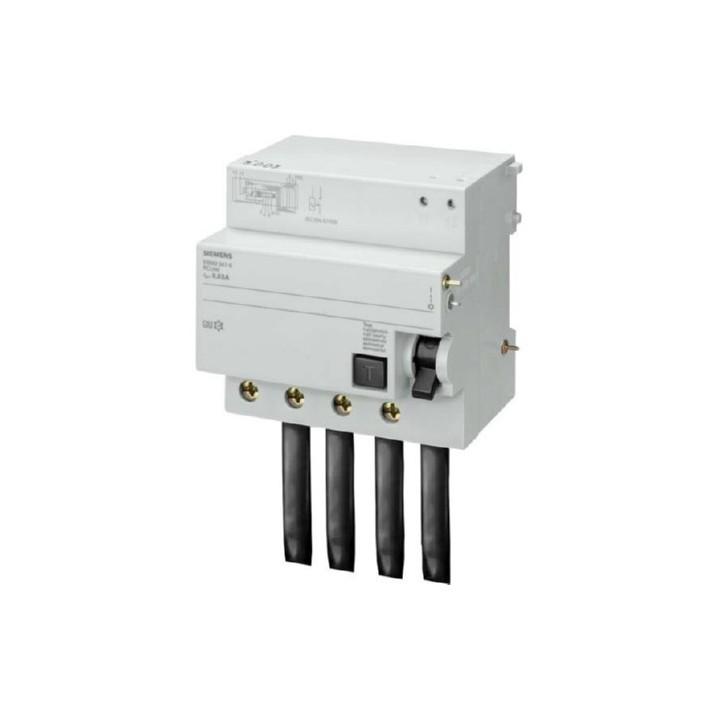 SIEMENS 5SM26478 blocco differenziale, a 4 poli, tipo A, selettivo, In: 100 A, 300 mA, Un AC: 400 V, per 5SP4