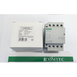 CONTATTORE 4 POLI NO 40A BOBINA 230V GUIDA DIN 3 MODULO COMTEC MF0003-00842