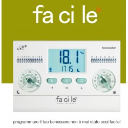 NEW CRONOTERMOSTATO  Facile Plus PARETE GIORNALIERO CR145BI ( ex CR135BI )