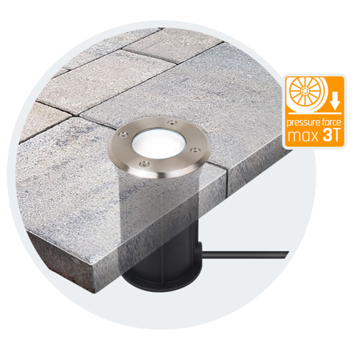 Apparecchio da pavimento, carrabile LUKKA GU10 per sorgente luminosa sostituibile IP67 alluminio SLIP012011 spetrum