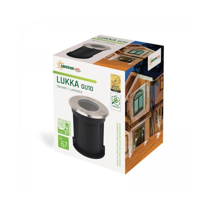 Apparecchio da pavimento, carrabile LUKKA GU10 per sorgente luminosa sostituibile IP67 alluminio SLIP012011 spetrum
