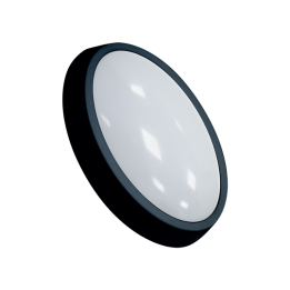 LAMPADA DA PARETE PER ESTERNI A LED OVALE PIATTA NERA 6W 4000K  540LUMEN IP64