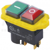 Interruttore di sicurezza  0/1  automatico rosso / verde  12A 230v  incasso ip54 TRACON SSTM04