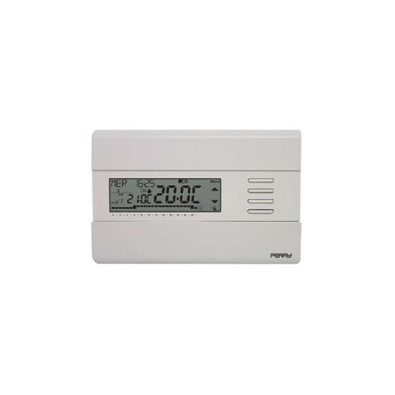 Perry  1CR CR311B  CRONOTERMOSTATO  PARETE  SLIM GIORNALIERO -SETTIMANALE