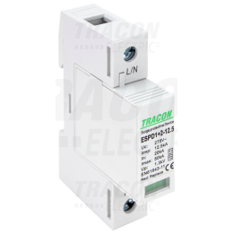 SCARICATORE SOVRATENSIONE T1+T2  20KA  1P   1 moduli din ESPD1+2-12.5-1P  Imax 50KA TRACON