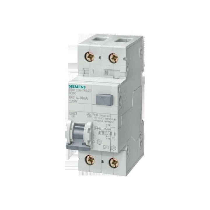 5SU1653-1KK.. Magnetotermico  Differerenziale  4,5KA 1P+N TIPO " AC " 300mA (0,3A) Siemens (Stock magazzino )