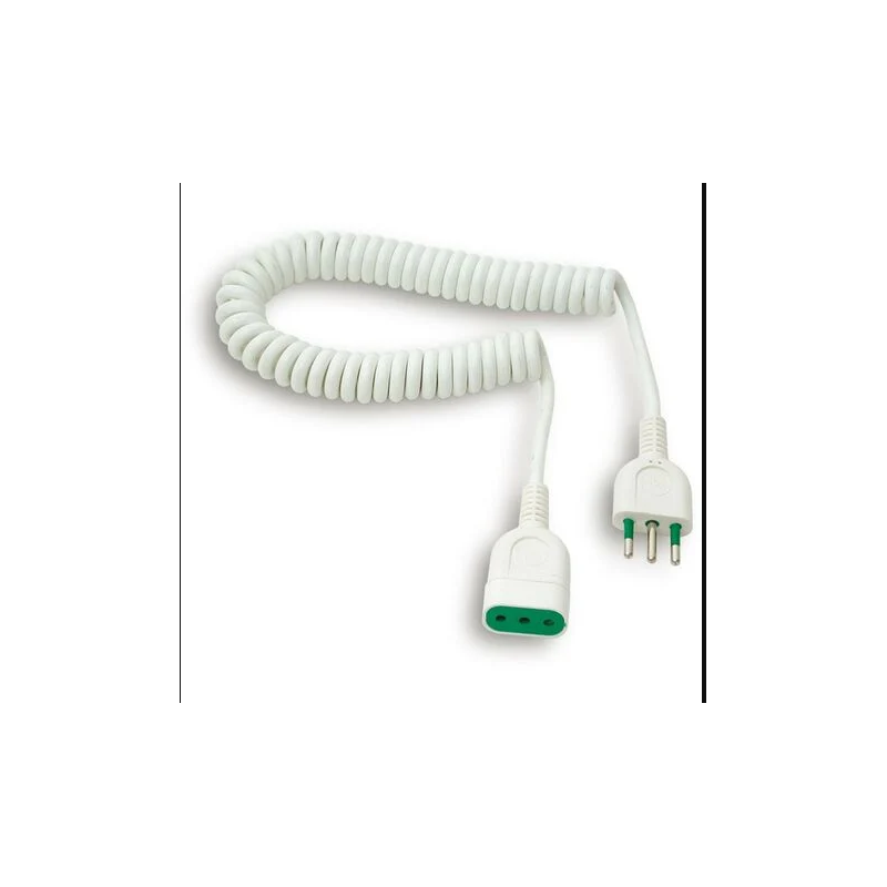 PROLUNGA LINEARE ESTENSIBILE  BIANCO CAVO  3x1mm   3 mt   A-770