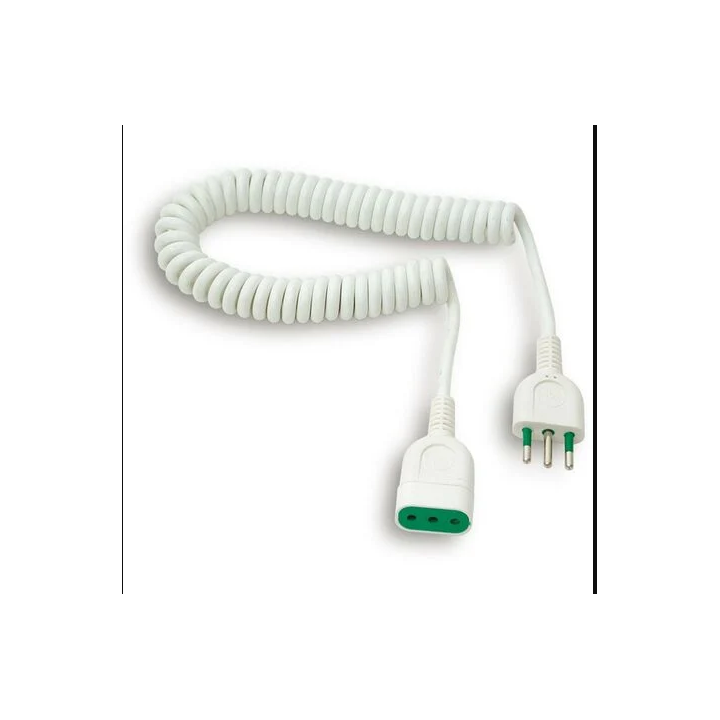 PROLUNGA LINEARE ESTENSIBILE  BIANCO CAVO  3x1mm   3 mt    A-770 Relco