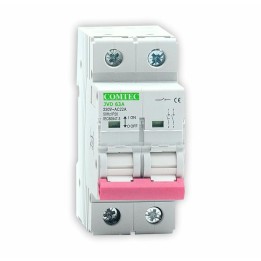 SEZIONATORE 2 poli 63 amp ON-OFF 230Vac Din COMTEC MF0002-00220