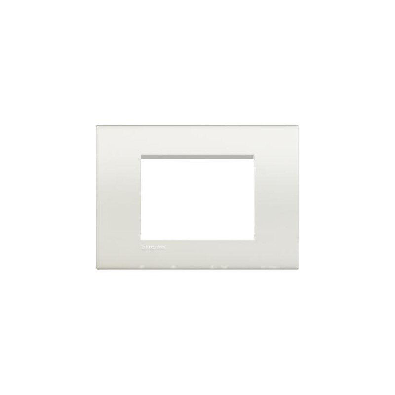 LNA4803BI BTICINO LIVING LIGHT QUADRA PLACCA 3 MODULI BIANCA