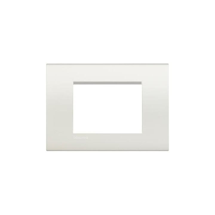 LNA4803BI BTICINO LIVING LIGHT QUADRA PLACCA 3 MODULI BIANCA