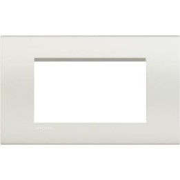 LNA4804BI BTICINO LIVING LIGHT QUADRA PLACCA 4 MODULI BIANCA
